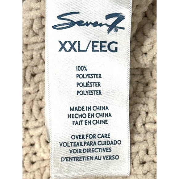 Seven7 Cable Knit Beige Cowl Neck Sweater Cozy Premium Quality Brand Size XXL - Picture 7 of 10